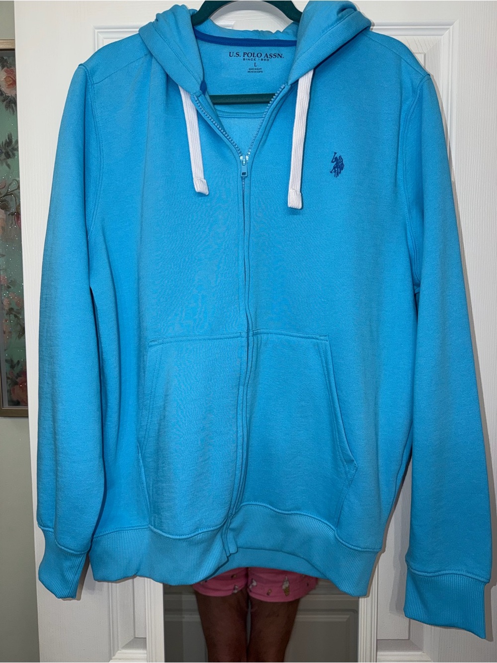 U.S. Polo Assn. Men’s Blue Zip Hooded Sweatshirt NWOT